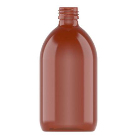 PET-flaska brun 500 ml sirop