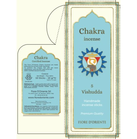 Rökelse Chakra 11,5 cm - Vishudda