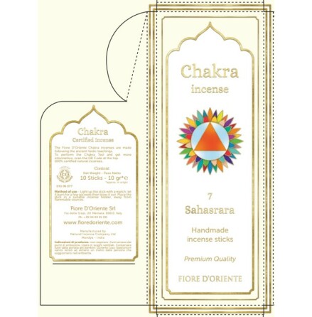 Rökelse Chakra 11,5 cm - Sahasrara